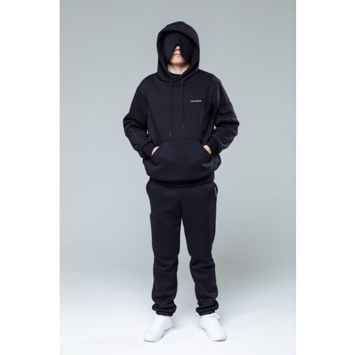 Utazós pulóver - Fekete (unisex)