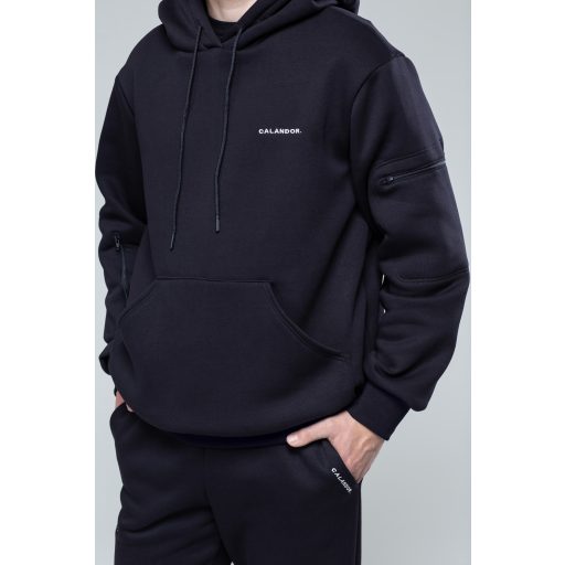 Utazós pulóver - Fekete (unisex)